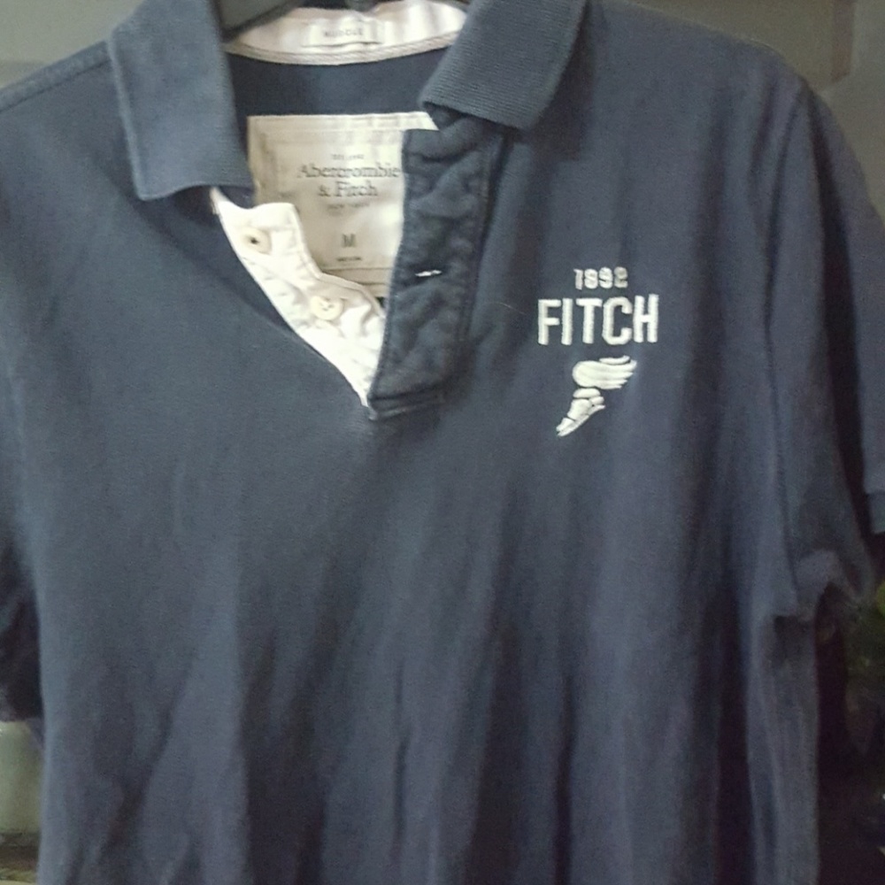 Blue Abercrombie and Fitch medium polo